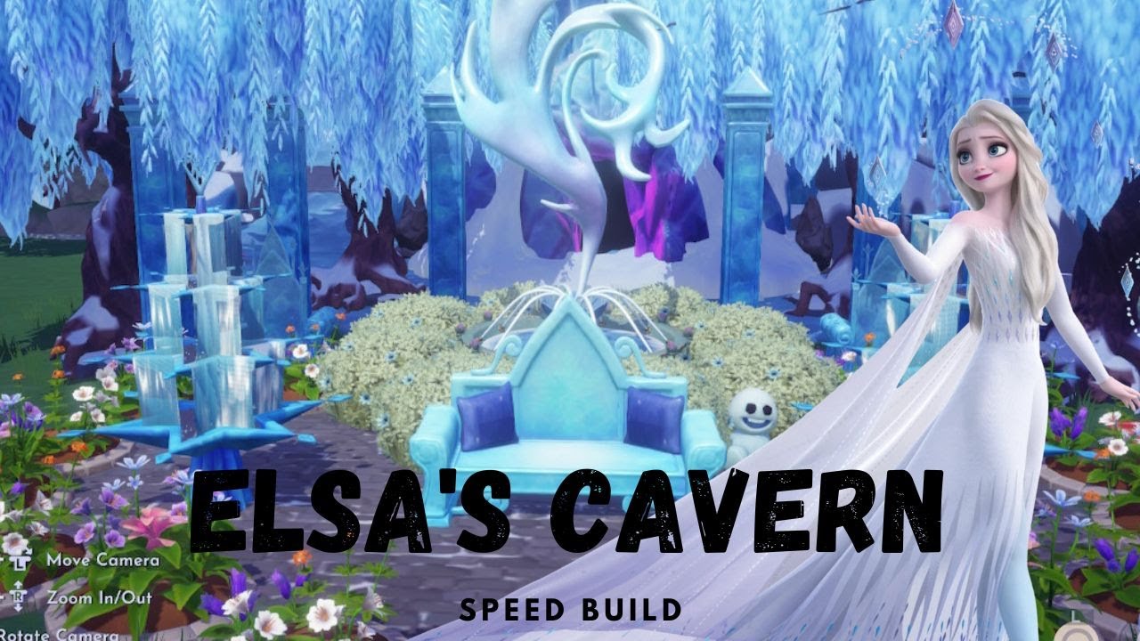 Elsa's Cavern Speed Build Dreamlight Valley YouTube