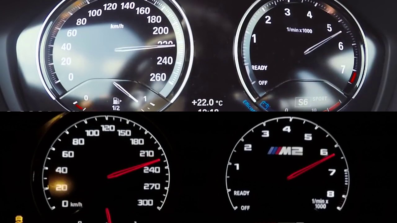 BMW 140I VS M2 COMPETITION ACCELERATION (ALL STOCK) - YouTube