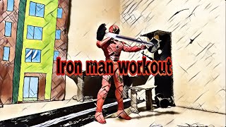 Iron man workout -Quarantine workout (stop motion)