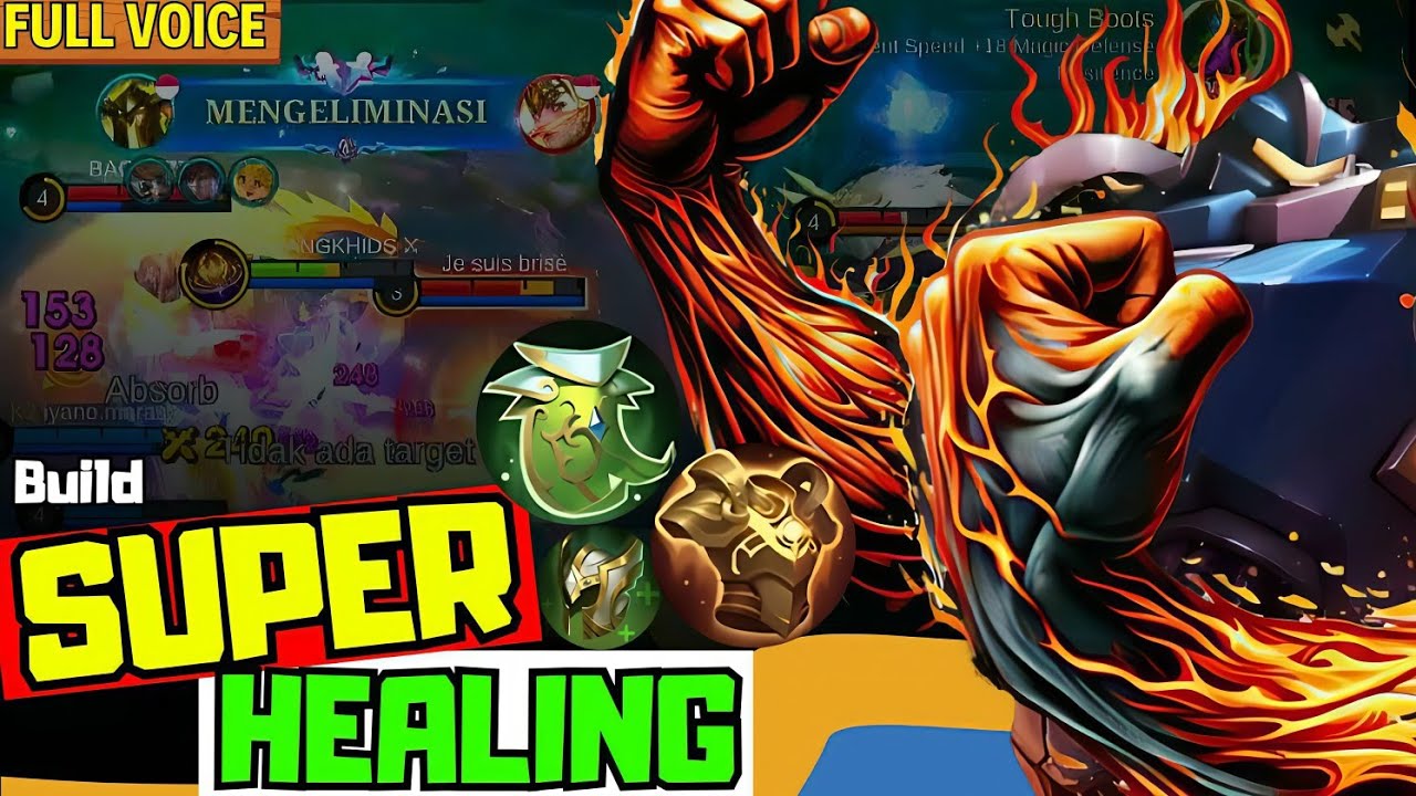 SUPERr HEALING 100%!! URANUS MAX HEAL BUILD 🔥 (MUST TRY). MLBB