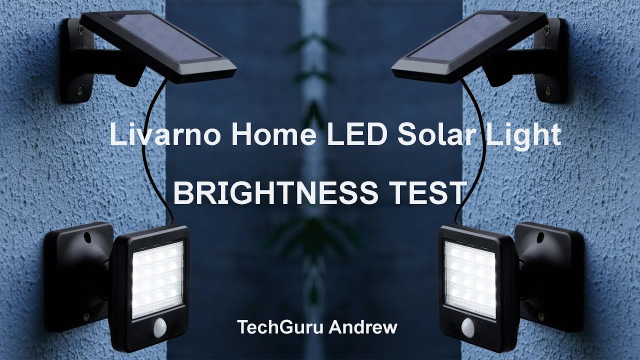 Livarno Home LED Solar Light TEST BRIGHTNESS - YouTube