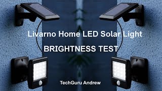 Livarno Home LED Solar Light TEST BRIGHTNESS