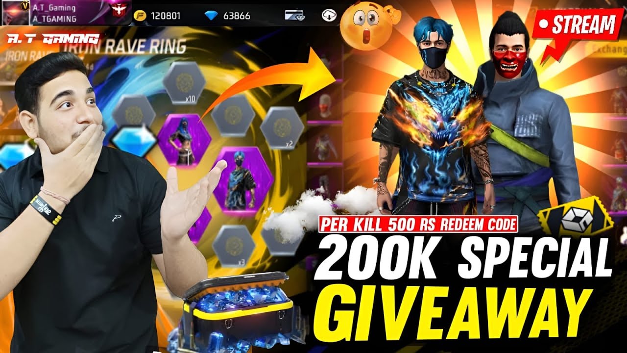 FREE FIRE LIVE NEW RARE BUNDLES GIVEAWAY|CUSTOM ROOM| TEAMCODE| FF ...