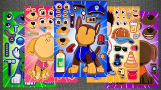 PAW Patrol Make a Face Stickers Activity with Chase, Marshall, Skye #pawpatrol #satisfying screenshot 4