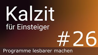 Kalzit 26 - Pfeil Syntax