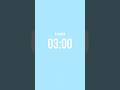⏱️3-MINUTE COUNTDOWN TIMER with Finish Alarm Sound 🔔⏰