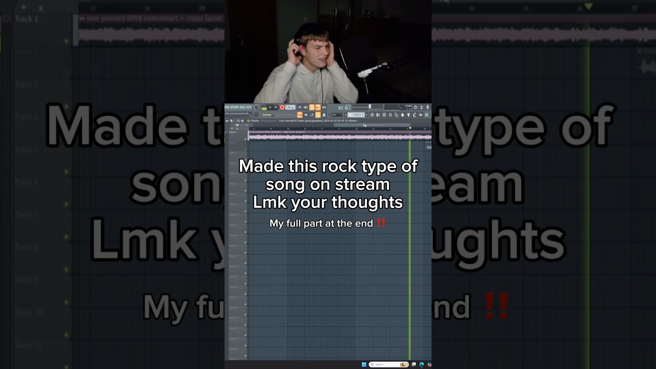 Песня в стиле рок/рэп/вокал. 