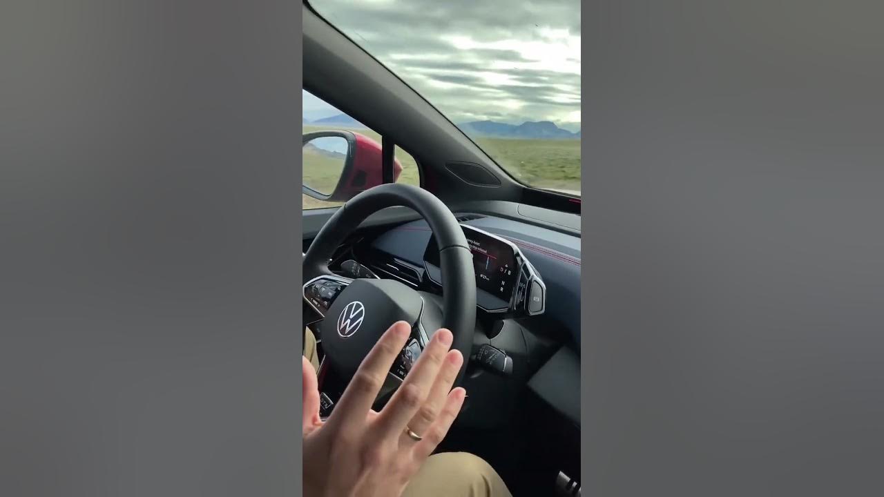 Emergency Assist 🆘 (Auto brake to stop) if no reaction of driver) in VW ID.4!  #shorts #volkswagen