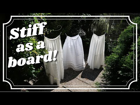 Stiff As A Board | How I Starch My Petticoats