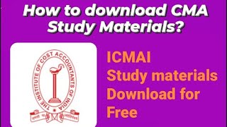 How to download CMA Study Materials? | Provided By ICMAI | screenshot 1