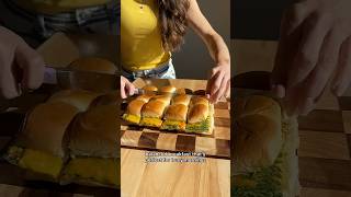 Sheet Pan Omelette Breakfast Sliders 🍔
