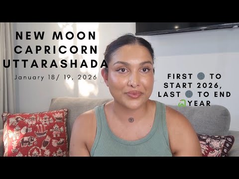 🌑🐐 ️ Vedic New Moon January 18/ 19 2026 Capricorn Uttara Ashada - YouTube