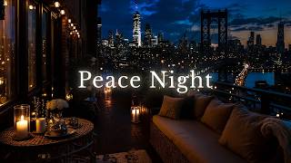 Elegant Jazz for Nighttime - Restful Sleep | Calm City, Warm Candlelight & Relaxation Ambience