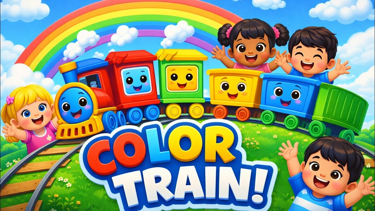 Color Train Choo Choo | Nursery Rhymes & Kids Songs | Little Loop