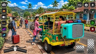 Tuk Tuk Rickshaw Simulator 2026 - Passenger Pickup & Drop Offroad Driving - Android Gameplay screenshot 2