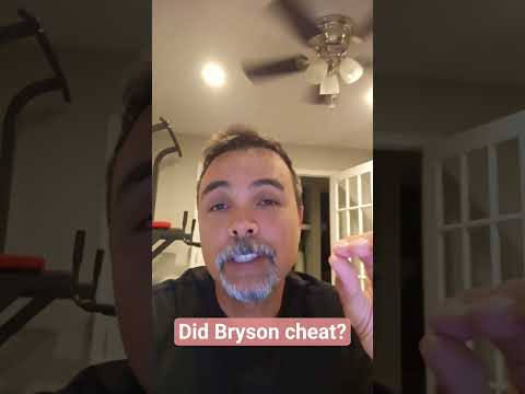 Bryson caught cheating? #golf #theopen #britishopen #pga #usga