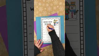 Winter Words Scramble