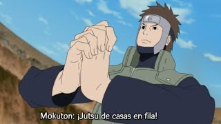 Yamato Construye Casas Con Un Jutsu Estilo De Madera