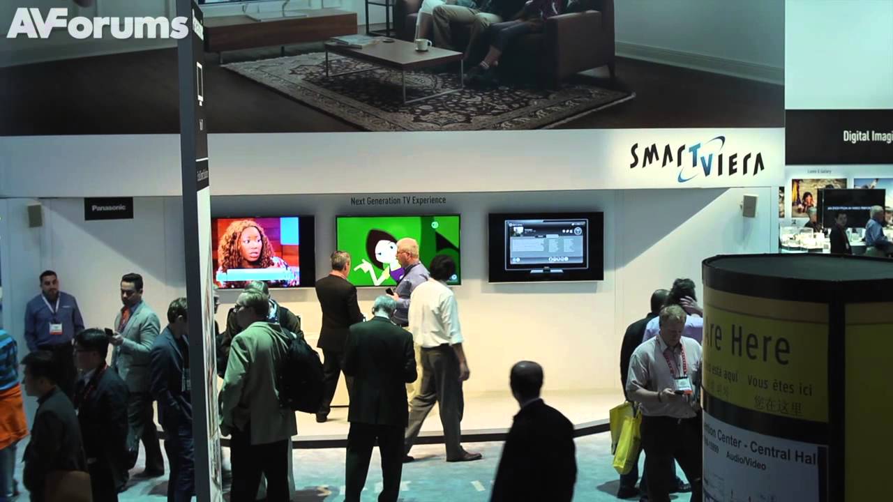 CES 2013 Panasonic ZT60 Flagship Plasma TV First Look and interview