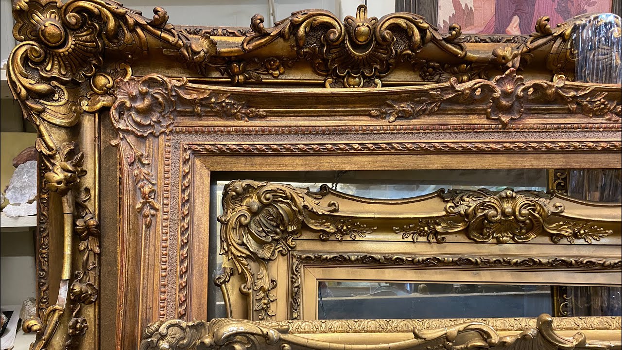 New pile of antique gold gilt frames!!! Can anyone spot the Newcomb ...
