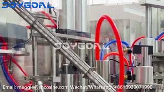 Full automatic bags filling capping machine with 2 wheels for 100-1000ml