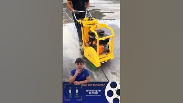 Máy cắt đường bê tông chạy xăng #xaydung #maycatbetong