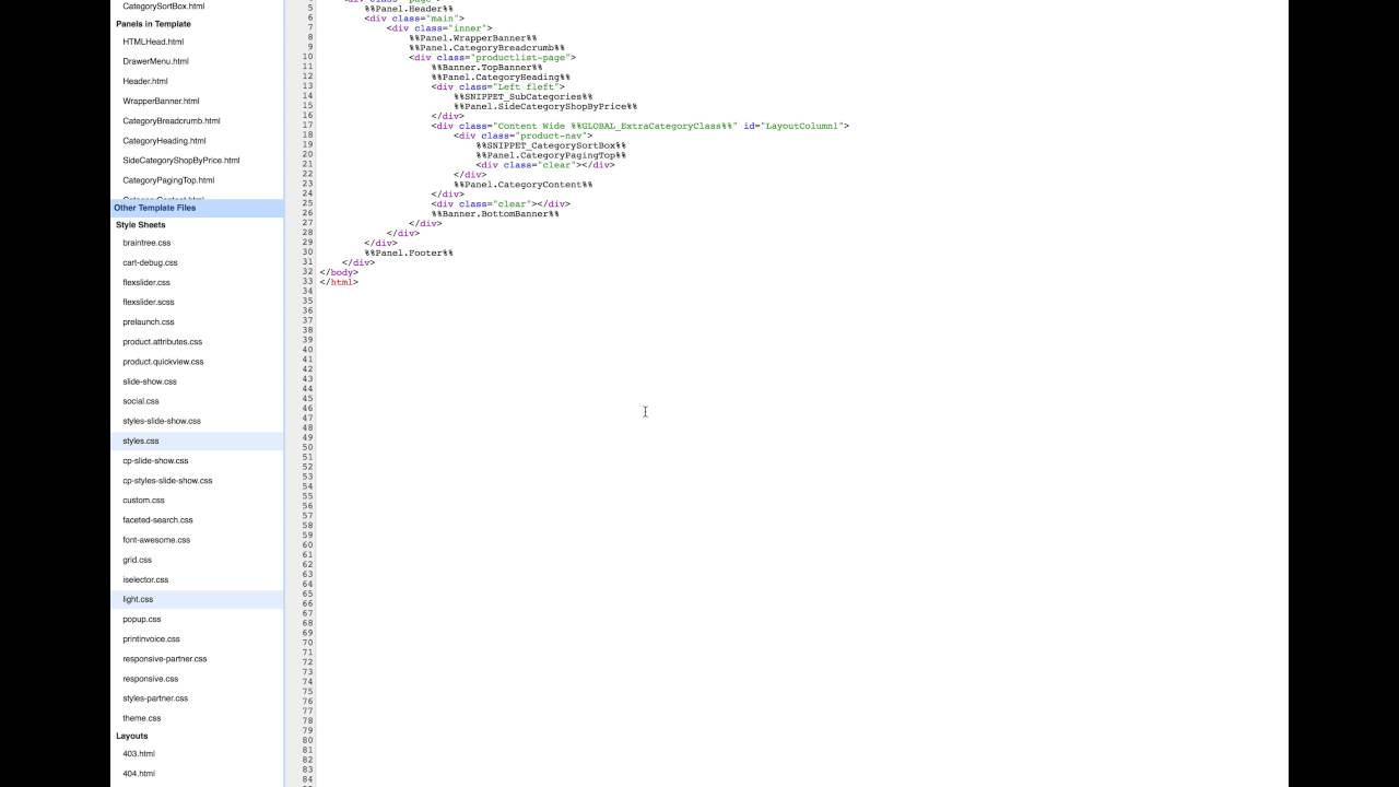 BigCommerce Category Filter Install