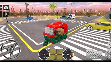 Auto rickshaw stunt🛺tuk tuk auto rickshaw simulator games!Android games 2023