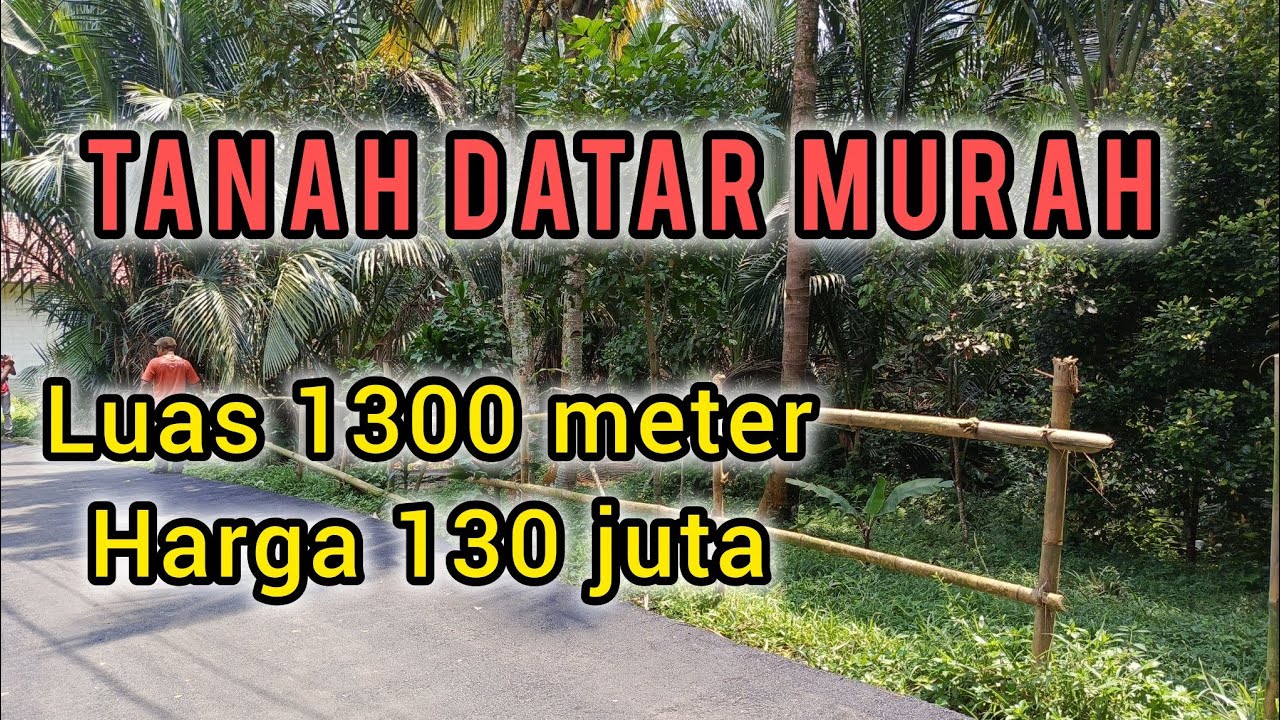 Dijual tanah kebun datar akses mobil dekat permukiman warga harga murah 