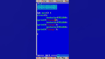 Color text in c language #shorts