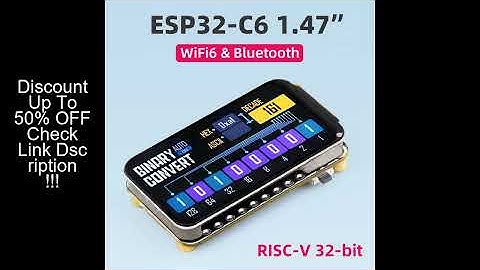 Waveshare ESP32-C6 1.47 Inch Display RISC-V Development Board WiFi 6 & BT ESP32 1.47" Screen 172×320
