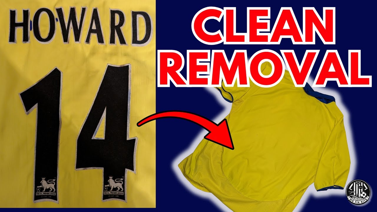 Восстановление вашей футбольной майки: техника удаления именных надписей с помощью Clean Lextra.