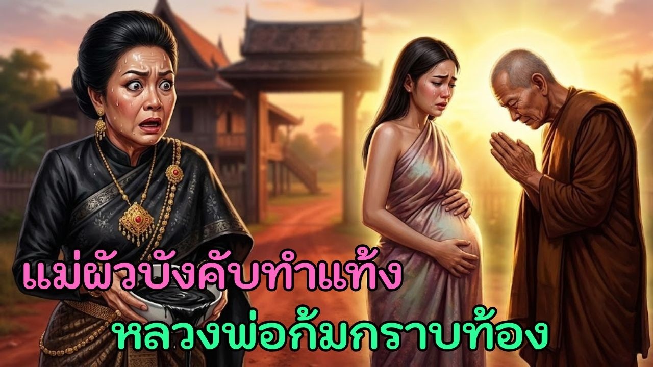 แม่ผัวใจยักษ์บังคับกินยาขับเลือดแต่หลวงพ่อรีบก้มกราบท้องสะใภ้พร้อมเผยความลับสุดขนลุก
