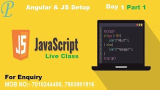 JavaScript Day 1 Part 1 (js and angular setup)