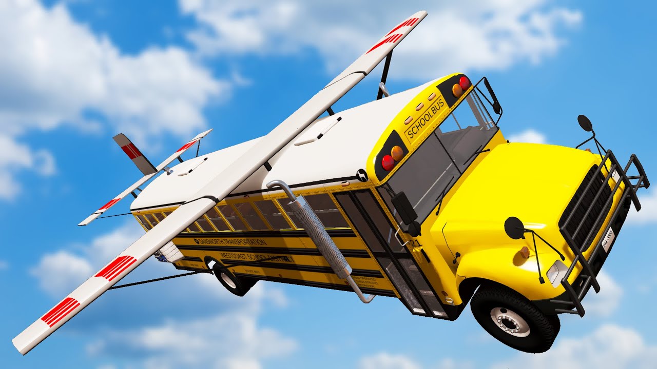 FLYVENDE BUS! // BeamNG.drive [Dansk]