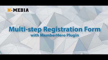 How to create WordPress Registration Form with Multip-Step Feature - MemberHero Plugin