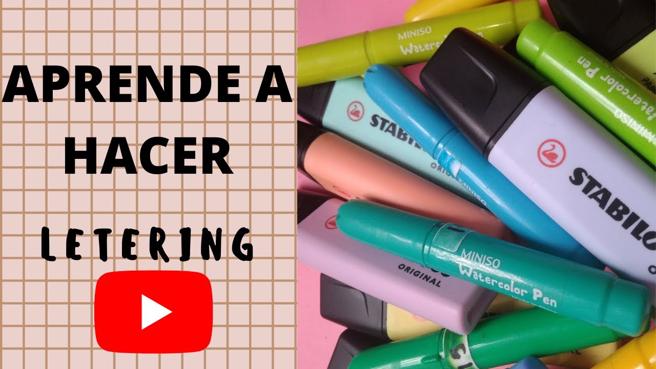 COMO HACER LETTERING parte1 YouTube