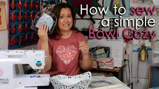 Make a Bowl Cozy with the Creative Grids Bowl Cozy Template