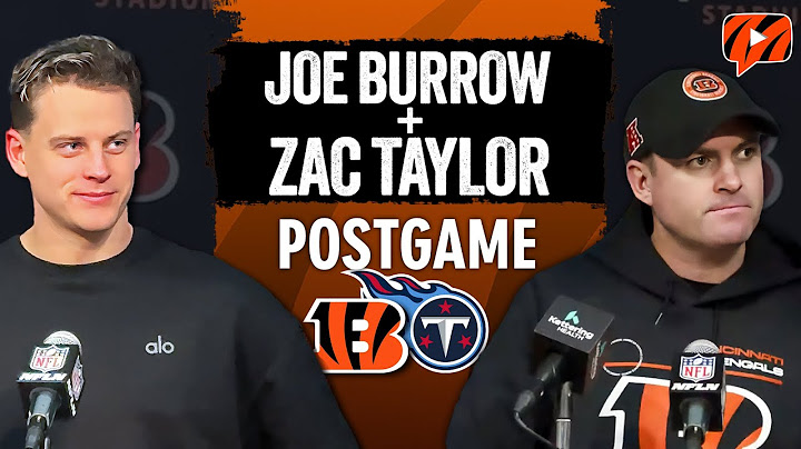 Joe Burrow & Zac Taylor React to Bengals WIN Over Titans | NFL Week 15