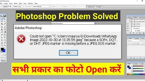 WhatsApp Download Image Not Opening In Photoshop / Could Not open in Photoshop solved