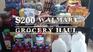 $200 WALMART GROCERY HAUL| WALMART DELIVERY