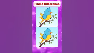 How Quickly Can You Find the 3 Differences?🔥#brainteaser #geniustest #quiz