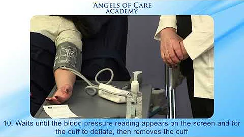 CNA Skill: Measuring and Recording Electronic Blood Pressure