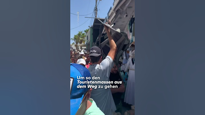SANTORINI: Lockdown! Griechische Insel gerät wegen Touristenmassen in Ausnahmezustand
