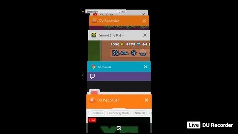 My Geometry Dash livestream using DU Recorder