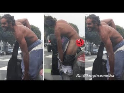 Joakim Noah Strips BUTT NAKED In Streets Of California - YouTube