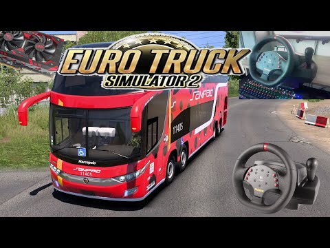 Видео: Euro Truck Simulator 2/MARCOPOLO/катка/Logitech momo racing/rx580