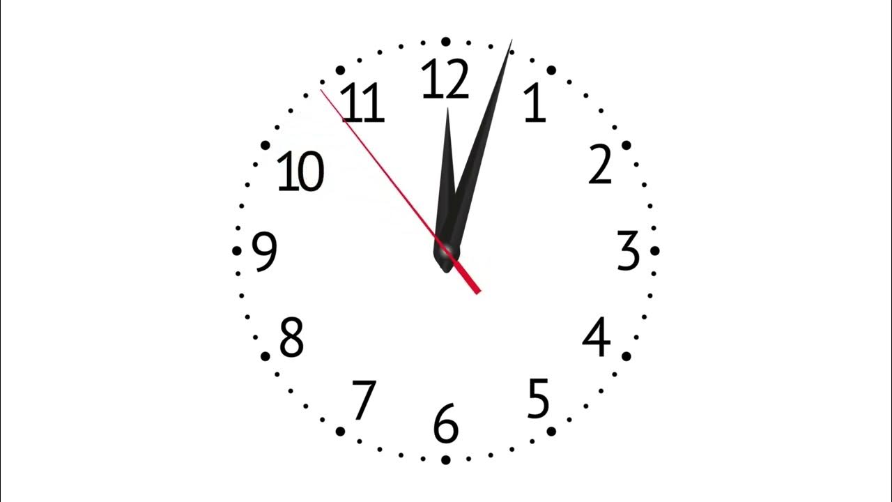 Countdown Timer clock hands 5 minutes stopwatch digital workout clock