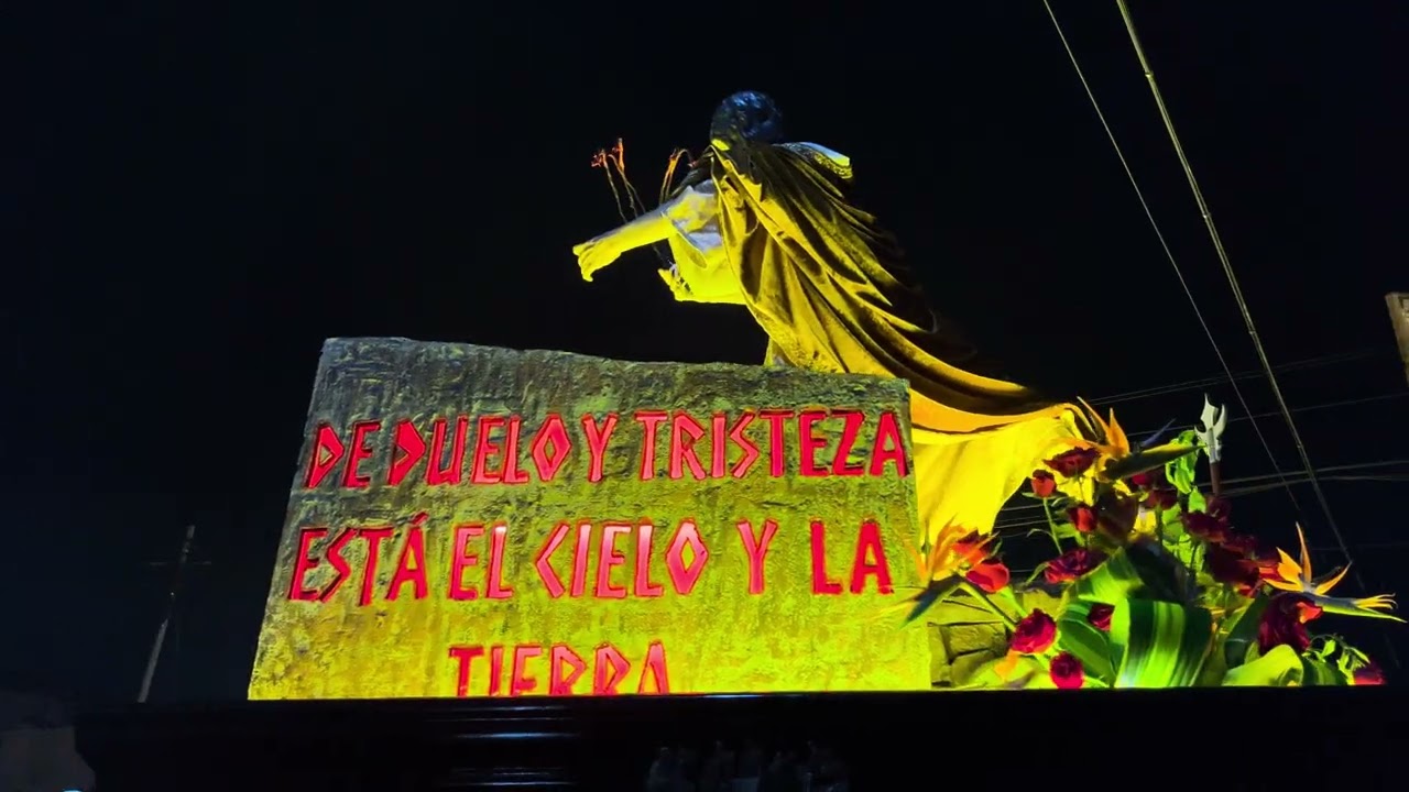 PROCESIÓN SEÑOR SEPULTADO CRISTO YACENTE DE LA EXALTACIÓN DE LA CATEDRAL DE COBÁN A.V. PT 5 2024