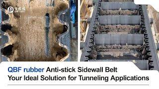 QBF rubber Anti stick Sidewall Conveyor Belt